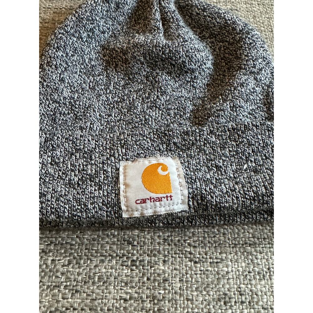 Heathered Gray Carhartt Beanie - Picture 2 of 3